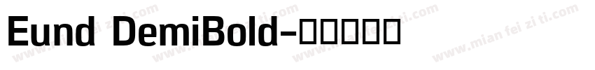 Eund DemiBold字体转换
